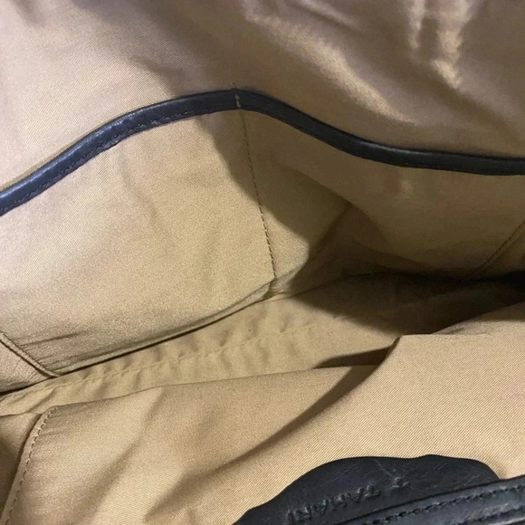 T Tahari black leather satchel handbag - Picture 9 of 15